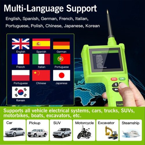 TOPDIAG P200Pro New Generation of Intelligent Circuit Detectors