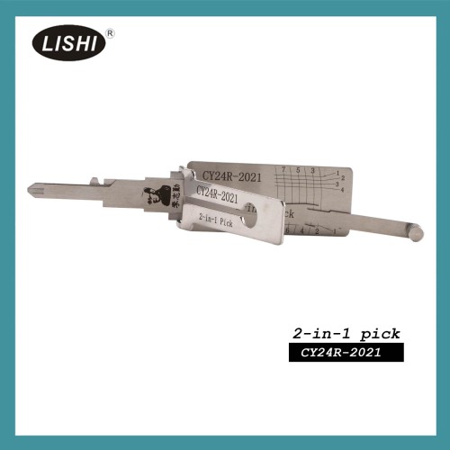 LISHI CY24R-2021 Flat Milling Tool 2-in-1 Decoder and Pick for Jeep Grand Cherokee 2021+