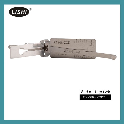 LISHI CY24R-2021 Flat Milling Tool 2-in-1 Decoder and Pick for Jeep Grand Cherokee 2021+