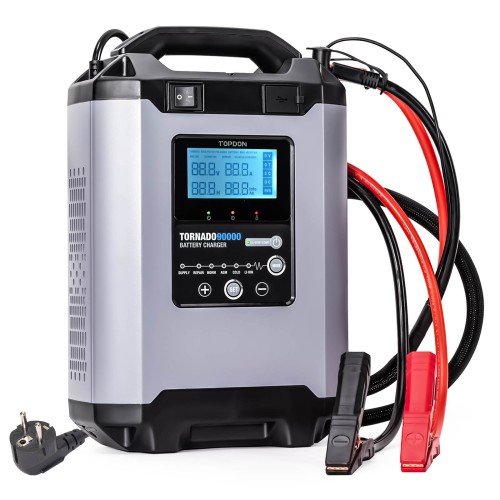 TOPDON Tornado90000 - 90A Stable Power Supply & Smart Charger 12V/24V