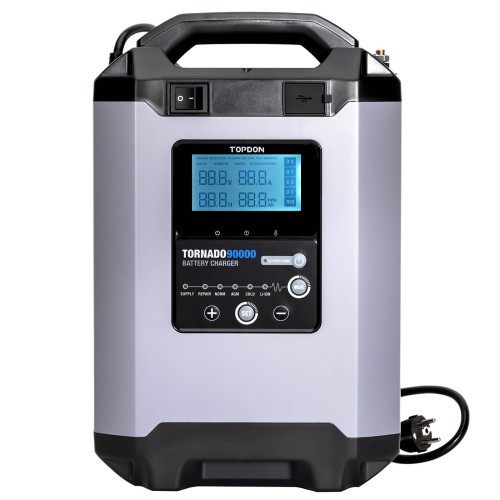 TOPDON Tornado90000 - 90A Stable Power Supply & Smart Charger 12V/24V