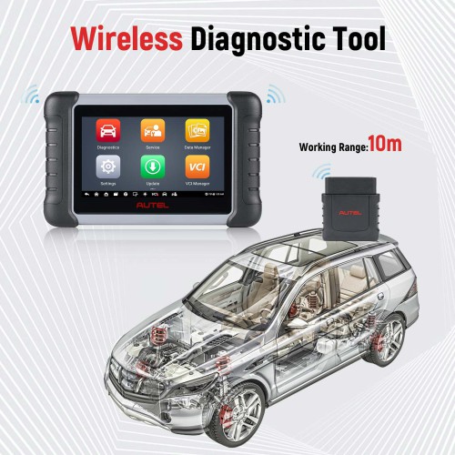 Autel MaxiCOM MK808BT Car Diagnostic Scan Tool, Active Tests & Bi-Directional Control Scanner