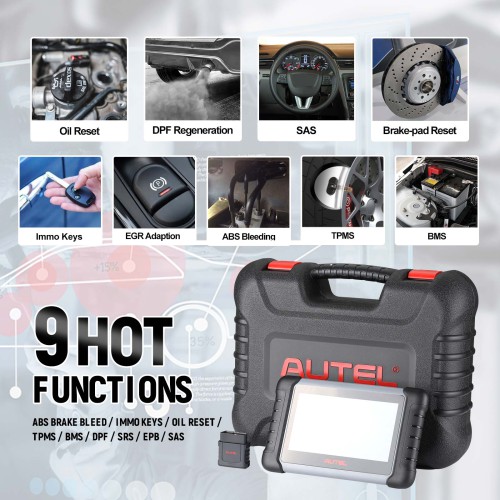 Autel MaxiCOM MK808BT Car Diagnostic Scan Tool, Active Tests & Bi-Directional Control Scanner