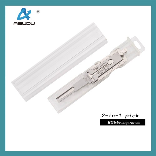 ABUDU HU66 Ignition Universal Door Lock Inner Milling Double Track Opening and Reading Two-in-One Tool, Depth of Cut (8-cut) IC CARD: 909