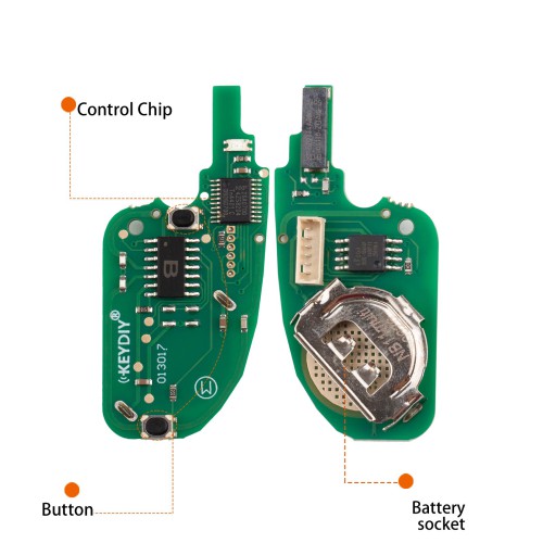 KEYDIY KD NB11-2 PCF Universal Flip Remote Key 2 Buttons for PSA Type 5PCS