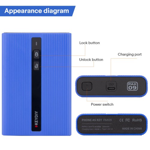 KEYDIY PAK09 Phone As Key for Key Addition