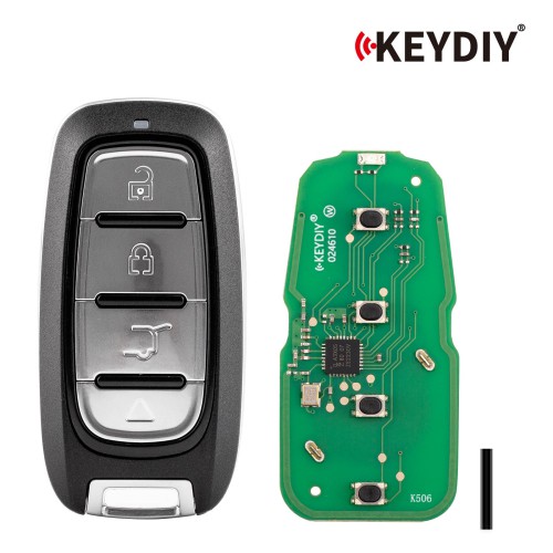 KEYDIY KD ZB27-4 Universal Smart Remote Key 4 Buttons for Chrysler Type 5pcs