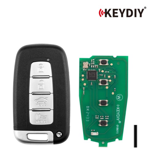 KEYDIY KD ZB04-4 KD Universal Smart Remote Key (Right Slot) 3+1 Buttons for Hyundai Type 5pcs