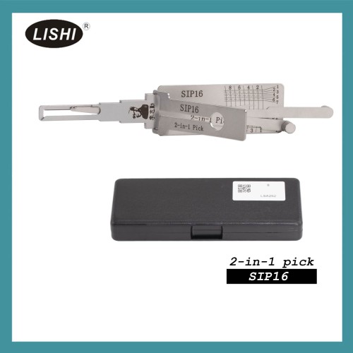 LISHI SIP16 End Milling Tool 2-in-1 Decoder and Pick for Fiat/Alfa/Maserati/Lancia
