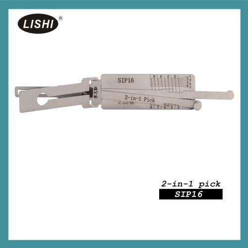 LISHI SIP16 End Milling Tool 2-in-1 Decoder and Pick for Fiat/Alfa/Maserati/Lancia