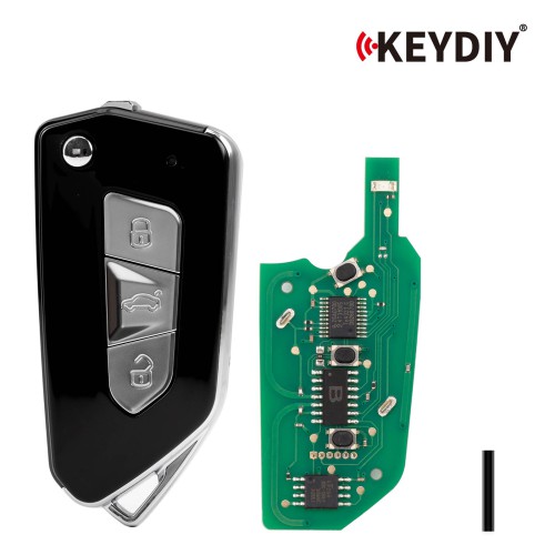 KEYDIY KD NB34-3 Universal Flip Remote Key 3 Buttons for VW Type 5pcs