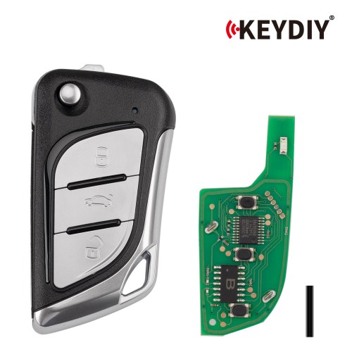 KEYDIY KD NB30-3 Universal Flip Remote Key 3 Buttons (Metal Buttons) Type 5pcs