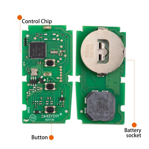 KEYDIY KD TB06-3 Universal Smart Remote Key 3 Buttons for Toyota Type 5pcs