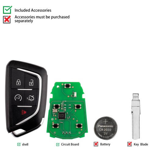 KEYDIY KD ZB07-5 Universal Smart Remote Key 5 Buttons 5pcs