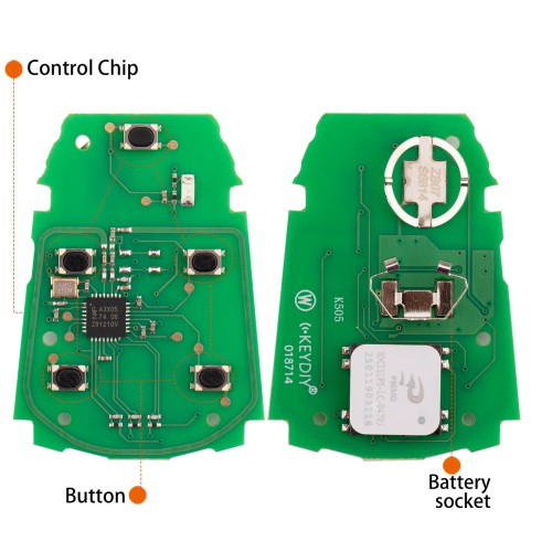 KEYDIY KD ZB07-5 Universal Smart Remote Key 5 Buttons 5pcs