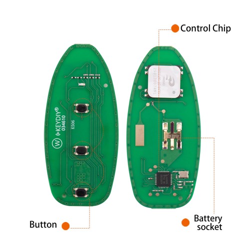 KEYDIY KD ZB03-3 Universal Smart Remote Key 2+1 Buttons for Nissan Type