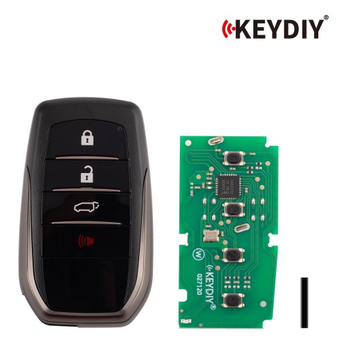 KEYDIY KD ZB35-4 Universal Smart Remote Key 3+1 Buttons for Toyota Type 5PCS