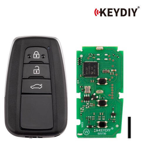 KEYDIY KD TB36-3  for Toyota for Lexus Universal Smart Remote Key 3 Buttons With 8A Transponder 5pcs
