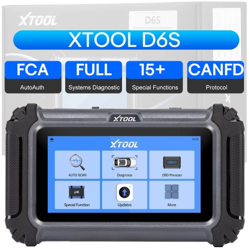 XTOOL D6S Diagnostic Tool with 30 Maintenance Services TPMS Reset, ABS Bleeding, Injector Coding,Oil Light Reset, EPB, SAS,BMS Reset