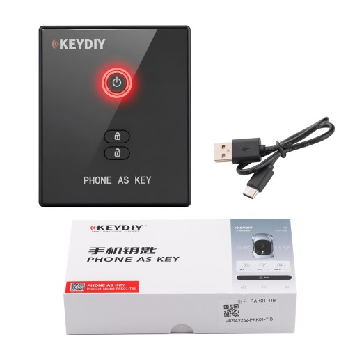 KEYDIY PAK01-TIB Phone As Key for 8A/4D/HZ Vehicle Models