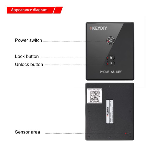 KEYDIY PAK01-FG Phone As Key for BMW FEM-series Vehicles.