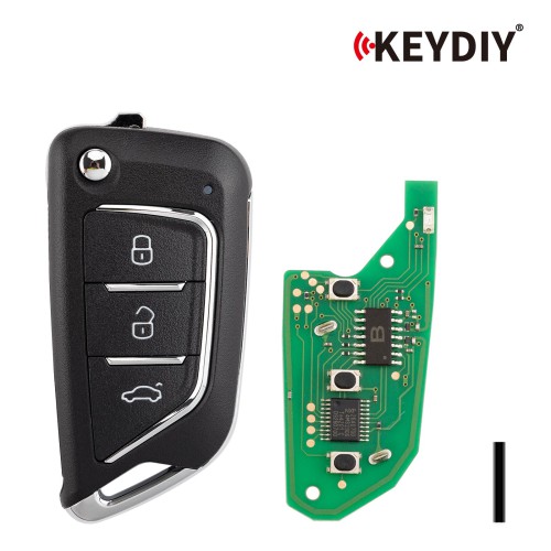 KEYDIY KD NB21-3 Universal Flip Remote Key 3 Buttons Knife Type 5PCS