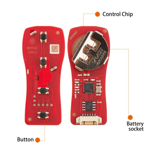 XHORSE XKNI20EN for Nissan Models (4 Buttons) Second Generation Universal Wired Remote Key