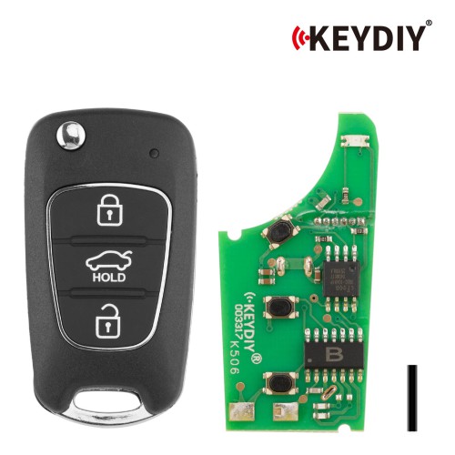 KEYDIY KD B04-3 Universal Flip Remote 3 Buttons Key for Hyundai KIA Type 5PCS