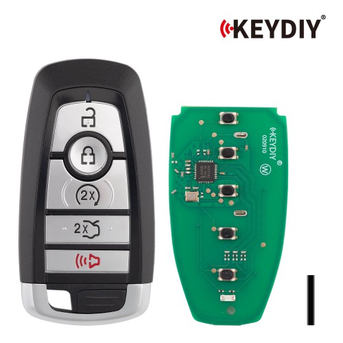 KEYDIY KD ZB21-5 Universal Smart Remote Key 4+1 Buttons for Ford Type 5PCS