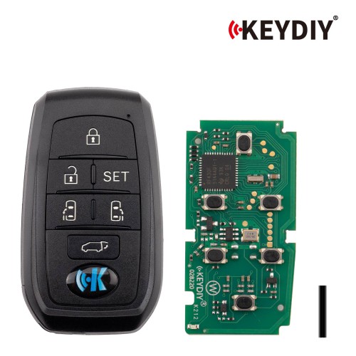 KEYDIY KD TB01-6  for Toyota for Lexus Universal Smart Remote Key 6 Buttons With 8A Transponder 5PCS