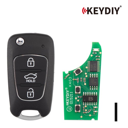 KEYDIY KD NB04-3 PCF Universal Flip Remote Key 3 Buttons for Hyundai KIA Type 5PCS