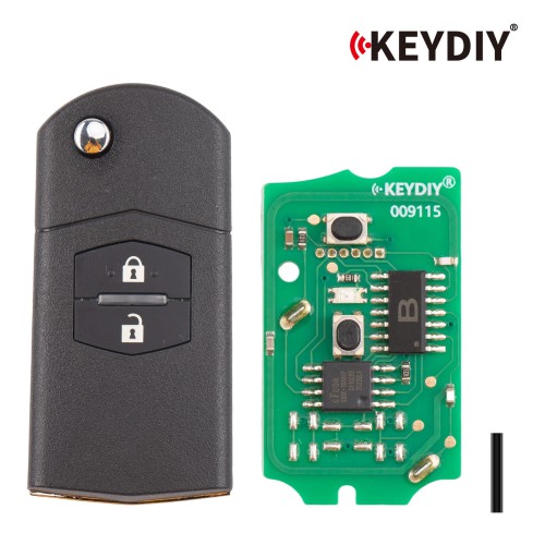 KEYDIY KD B14-2 Universal Flip Remote Key 2 Buttons for Mazda Type 5PCS