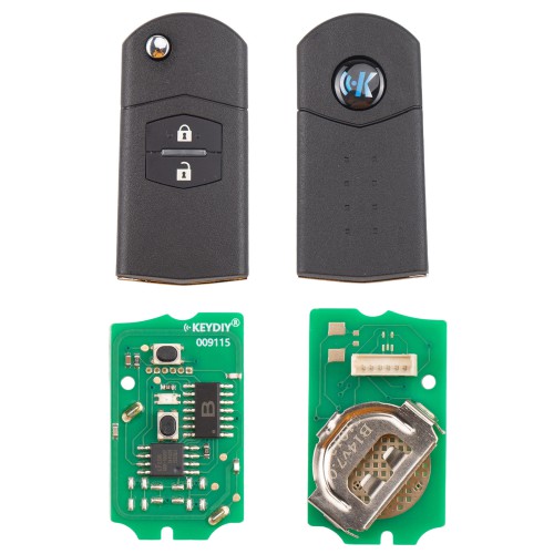 KEYDIY KD B14-2 Universal Flip Remote Key 2 Buttons for Mazda Type 5PCS