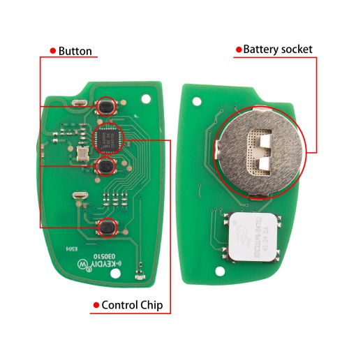 KEYDIY KD ZB33-3 Universal Smart Remote Key 3 Buttons for Hyundai Type 5PCS