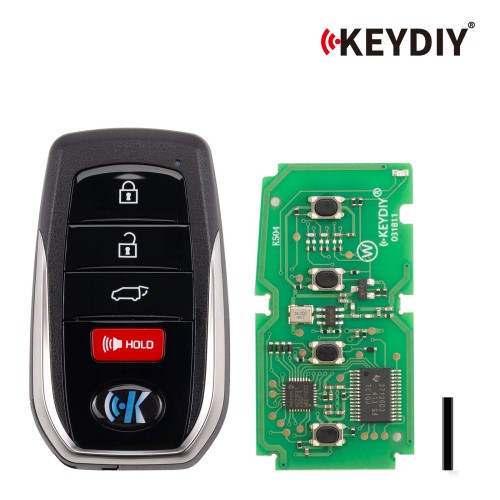 KEYDIY KD TDB01-4 Universal Smart Remote Key 3+1 Buttons for Toyota Type 5PCS