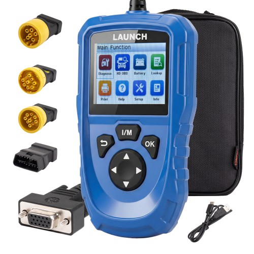 LAUNCH CR HD V2 Commercial Vehicle Standard Configuration Supports HD OBD & EOBD  Fast Fault Code Reading/Clearing, Battery Check