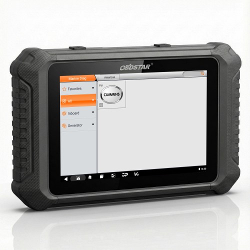 OBDSTAR MarineMaster for Jet ski, Outboard, Inboard, Generator, Read/Clear Code, Data Flow, Freeze Frames, Action Test