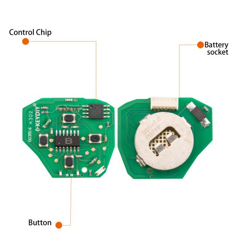 KEYDIY KD B05-3 Universal Remote Key 3 Buttons for Toyota Type 5PCS