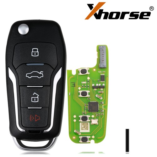 XHORSE XEFO01EN Super Remote Key Ford Style Flip 4 Buttons Built-in Super Chip English Version