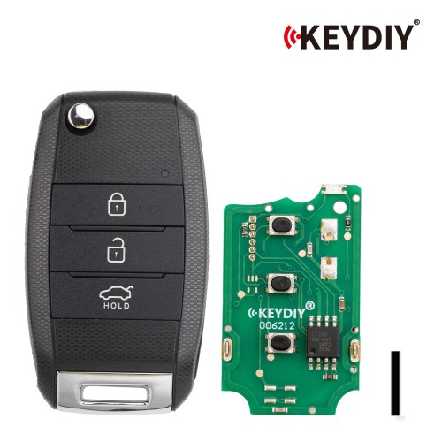KEYDIY KD B19-3 Universal Flip Remote Key 3 Buttons for KIA Type 5PCS