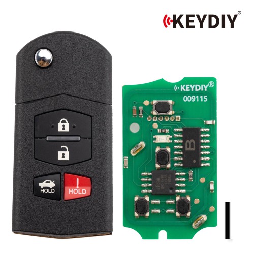 KEYDIY KD B14-4 Universal Flip Remote Key 3+1 Buttons for Mazda Type 5PCS
