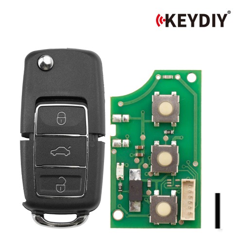 KEYDIY KD B01-3 Luxury Universal Flip Remote Key 3 Buttons 5PCS