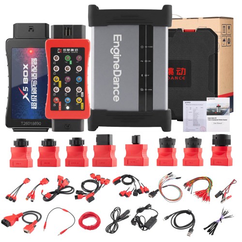 EngineDance X5 2-in-1 Full Configuration Support ECU Programming &Truck Diagnostics  2 years warranty Free send T-shirt