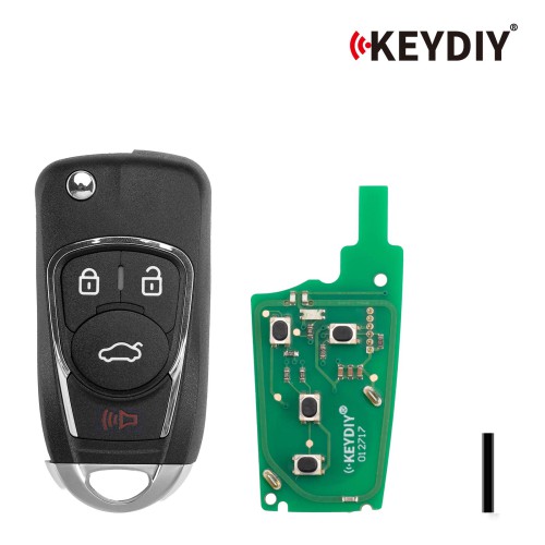 KEYDIY KD B22-4 Universal Flip Remote Key 3+1 Buttons for Buick Type 5PCS