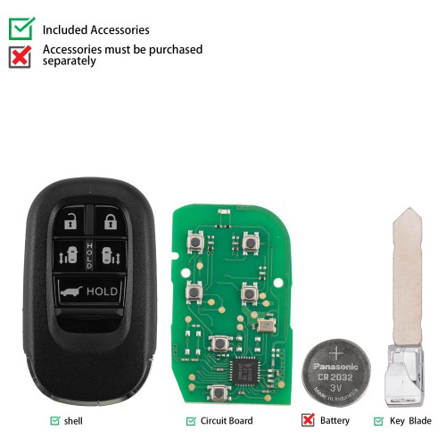 KEYDIY KD ZB46-5 Universal Smart Remote Key 5 Buttons 5PCS