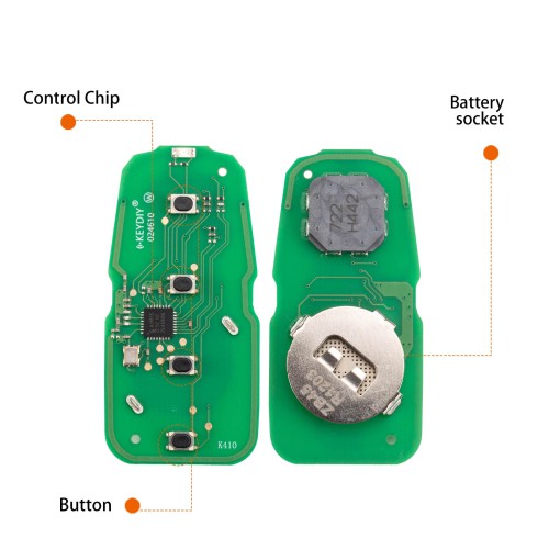 KEYDIY KD ZB45-4 Universal Smart Remote Key 3+1 Buttons for Geely Type 5PCS