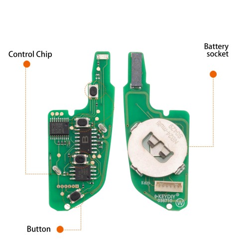 KEYDIY KD NB24-4 Universal Flip Remote Key 4 Buttons for Lexus Type 5pcs