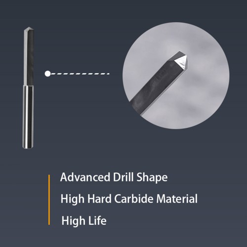 GODIAG 100MM Long Grinder Drill Bit D6x33x100 For Pistol Dills Used for Lock Cylinders & Safe Boxes Brass Locks