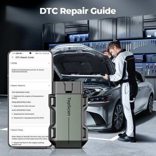 TOPDON TopScan Master Supports 10 OBD2 Testing Modes, 30 Service FunctionsDoIP 1 Year of Free Update & Warranty