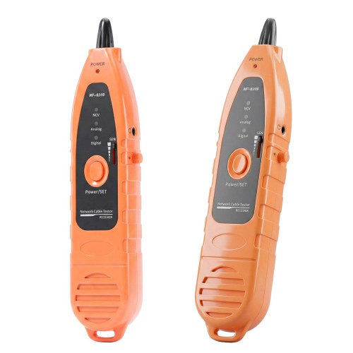 KOLSOL NF-8209 LCD Display Measure Length Lan Cable POE Wire Checker Cat5 Cat6 Lan Test Network Tool Scan Cable Wiremap Tester